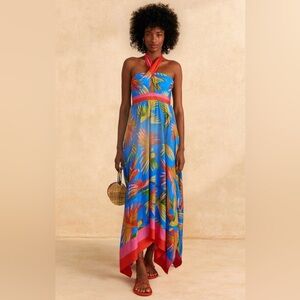 Farm Rio Painted Birds Maxi Dress Size XL (12/14)